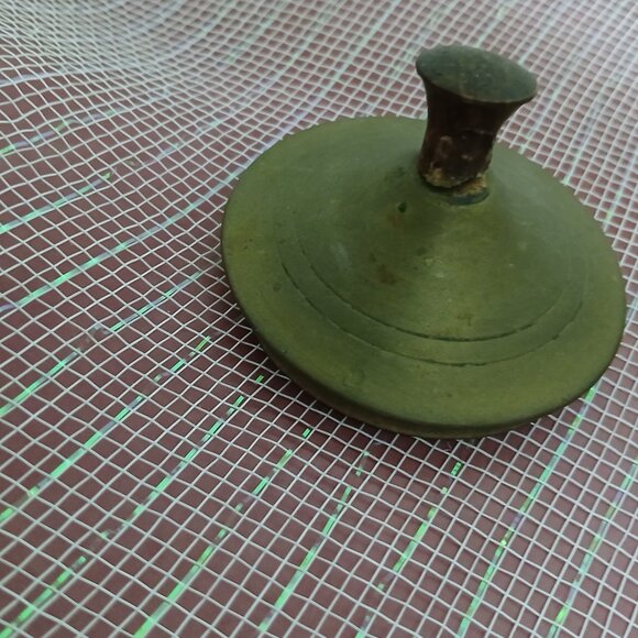 MCM Metawa Holland Brass & Copper Teapot with Cane Wrapped Handle - Picture 7 of 8